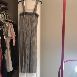 Grey and blue romper